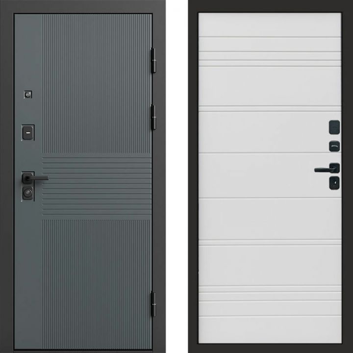 Входная дверь Termo-door Селект Графит - White Line