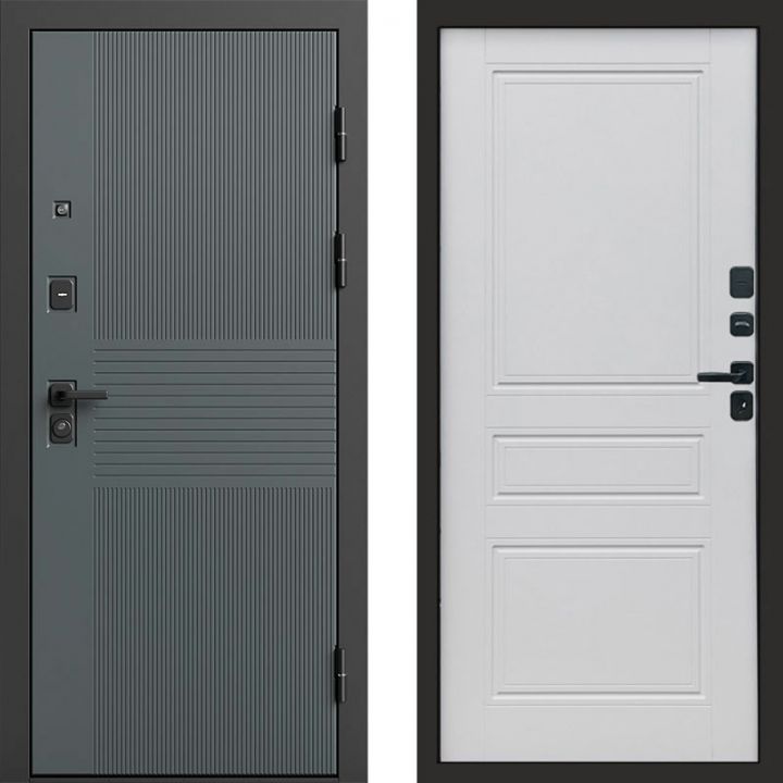 Входная дверь Termo-door Селект Графит - Классик Белый софт
