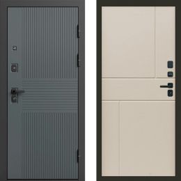 Входная дверь Termo-door Селект Графит - Горизонт Слоновая кость