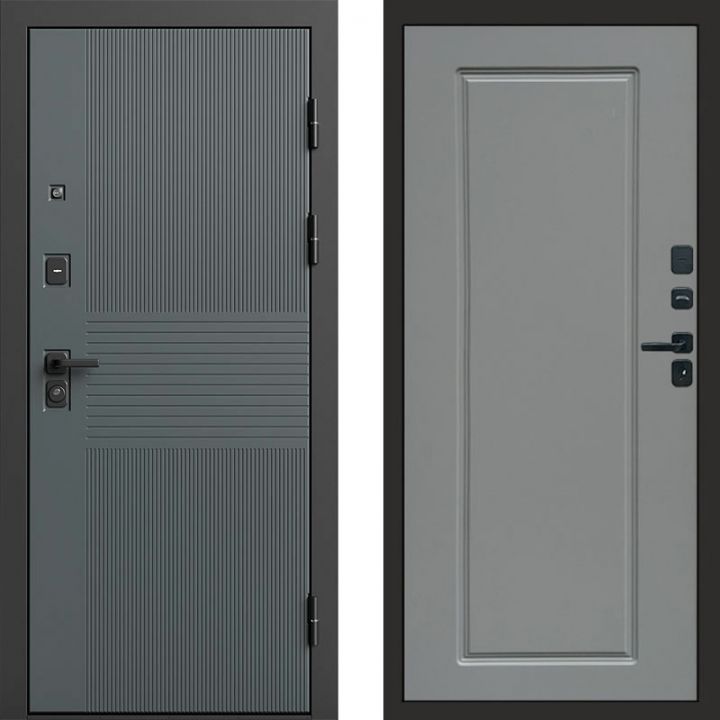 Входная дверь Termo-door Селект Графит - Гранд Грей софт