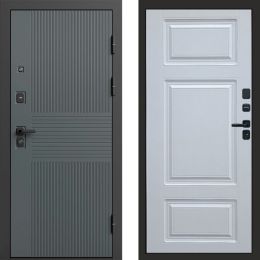 Входная дверь Termo-door Селект Графит - Лион Белый софт