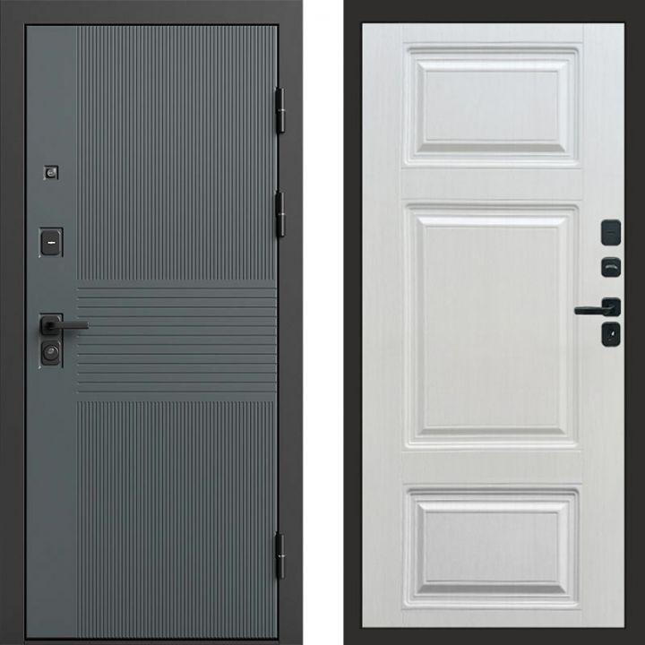 Входная дверь Termo-door Селект Графит - Лион Лиственница