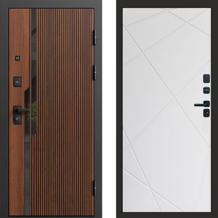 Входная дверь Termo-door Флекс Дуб - Лучи Белый