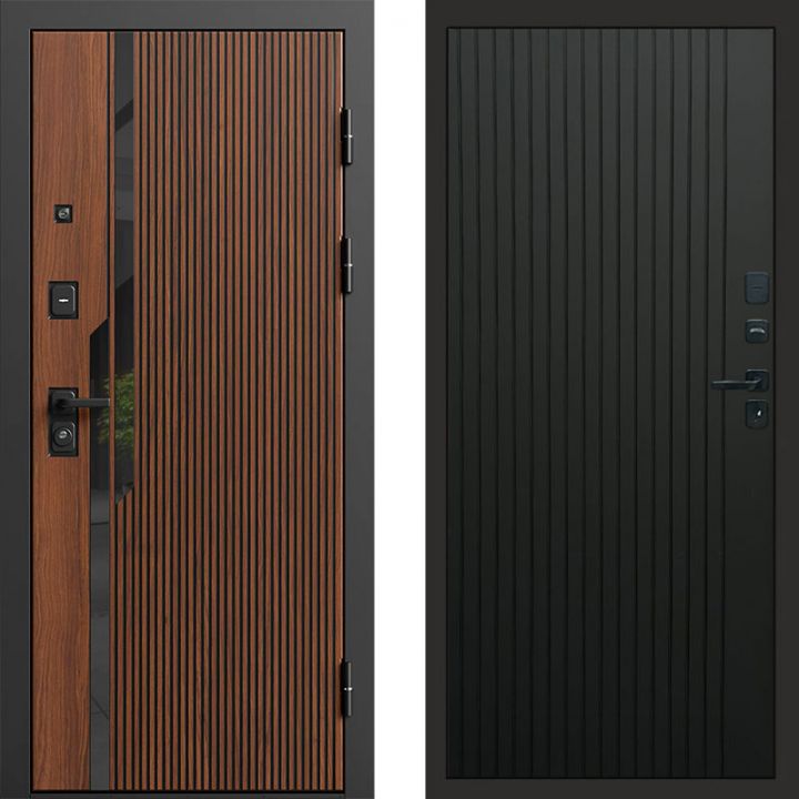 Входная дверь Termo-door Флекс Дуб - FLAT Черный кварц
