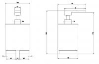 Gessi Rettangolo Диспенсер для жидкого мыла 20838 схема 10 Gessi Rettangolo Диспенсер для жидкого мыла 20838 схема 10