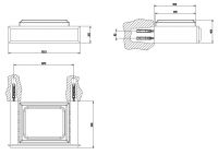 Gessi Eleganza Мыльница 46401 схема 2
