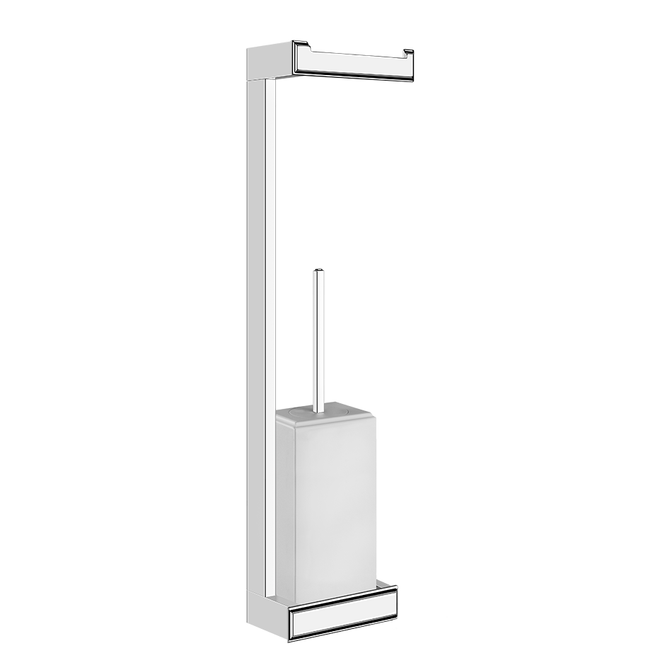 Gessi Eleganza Комплект: Держатель для туалетной бумаги + ёршик 46467