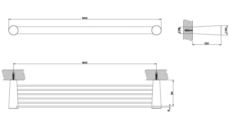 Gessi Cono Полка для душа 45550 60 см ФОТО