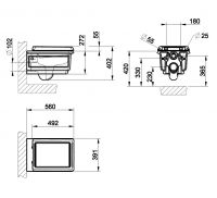 Gessi Eleganza унитаз 46753 56х39,1 схема 2 Gessi Eleganza унитаз 46753 56х39,1 схема 2