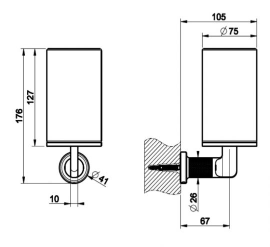 Gessi Inciso Стакан 58507 схема 2 Gessi Inciso Стакан 58507 схема 2
