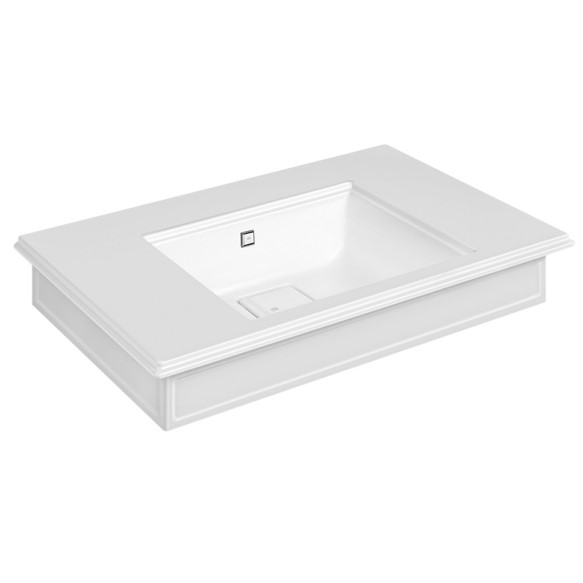 Раковина подвесная/накладная прямоугольная Gessi Eleganza 46813521 90х52,2