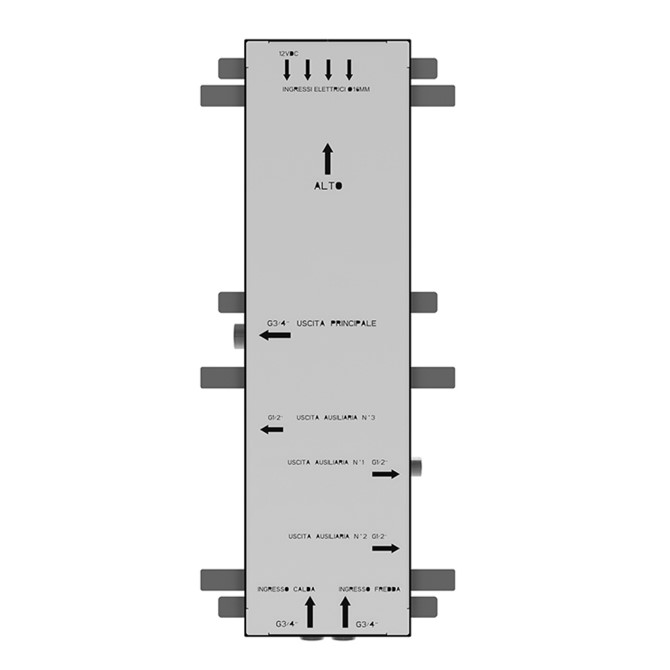 Изображение Встраиваемая часть для сенсорной панели Gessi 61203