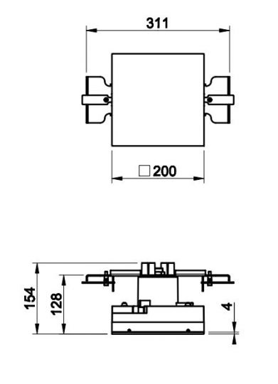 Модуль хромотерапии с дистанционным управлением Gessi 61108 20х20 схема 2 Модуль хромотерапии с дистанционным управлением Gessi 61108 20х20 схема 2