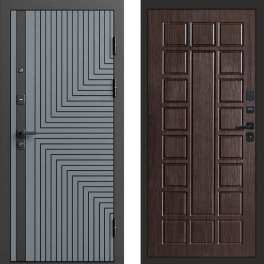 Входная дверь Termo-door Квантум Грей - Престиж Венге
