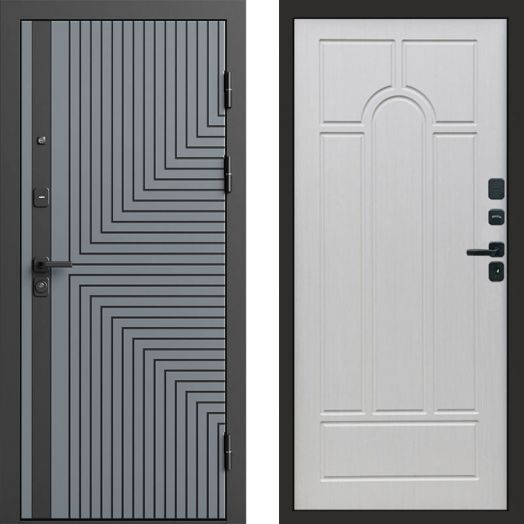 Входная дверь Termo-door Квантум Грей - Арка Лиственница