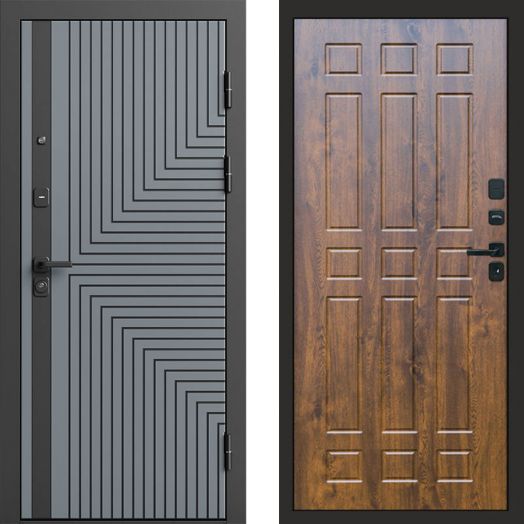 Входная дверь Termo-door Квантум Грей - Спарта Дуб