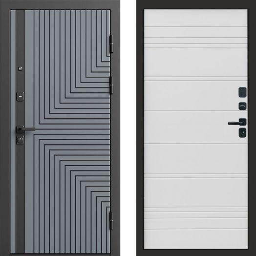 Входная дверь Termo-door Квантум Грей - White Line