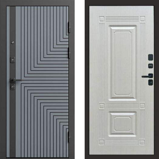 Входная дверь Termo-door Квантум Грей - Мадрид Лиственница