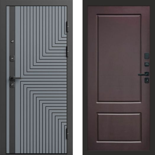 Входная дверь Termo-door Квантум Грей - Марсель Шоколад
