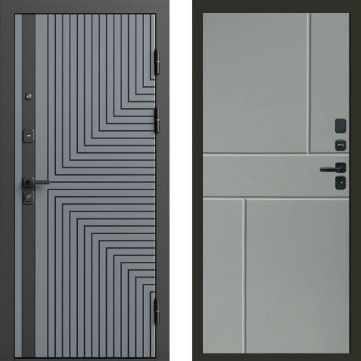Входная дверь Termo-door Квантум Грей - Горизонт Грей софт