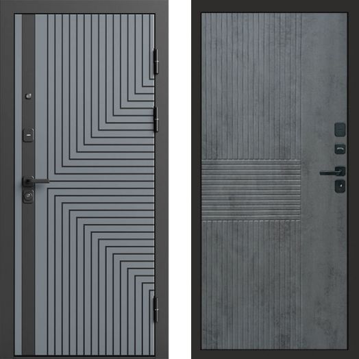 Входная дверь Termo-door Квантум Грей - Мастино Бетон темный