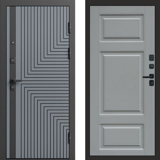 Входная дверь Termo-door Квантум Грей - Лион Грей софт