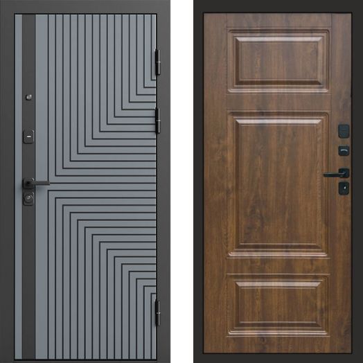 Входная дверь Termo-door Квантум Грей - Лион Дуб