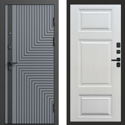 Входная дверь Termo-door Квантум Грей - Лион Лиственница
