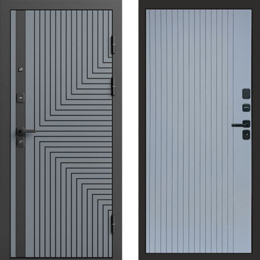 Входная дверь Termo-door Квантум Грей - FLAT Грей софт