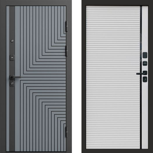 Входная дверь Termo-door Квантум Грей - Porte white