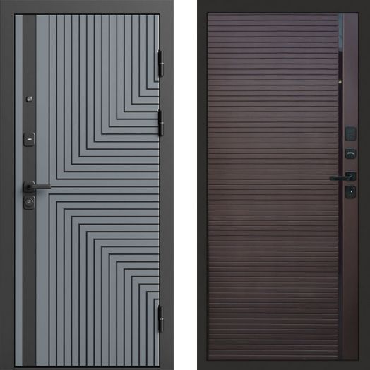 Входная дверь Termo-door Квантум Грей - Porte Шоколад