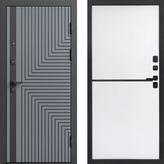 Входная дверь Termo-door Квантум Грей - Нео White