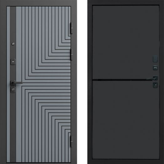 Входная дверь Termo-door Квантум Грей - Нео Графит