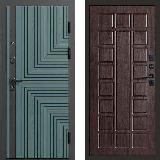 Входная дверь Termo-door Квантум velutto verde - Престиж Венге