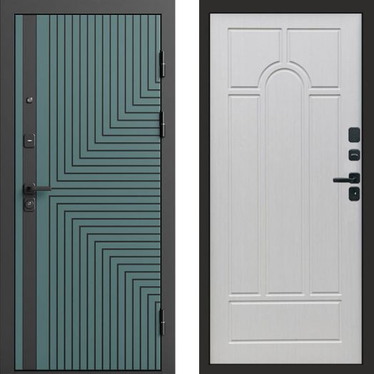 Входная дверь Termo-door Квантум velutto verde - Арка Лиственница