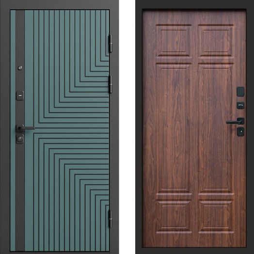 Входная дверь Termo-door Квантум velutto verde - Орех премиум