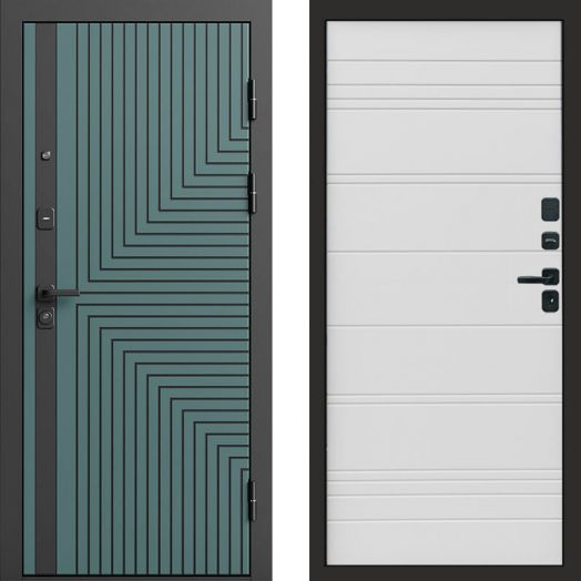 Входная дверь Termo-door Квантум velutto verde - White Line