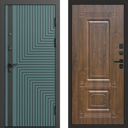 Входная дверь Termo-door Квантум velutto verde - Мадрид Дуб