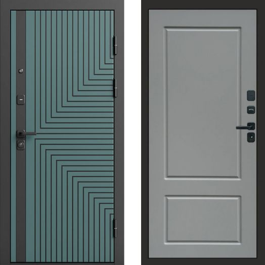 Входная дверь Termo-door Квантум velutto verde - Марсель Грей софт