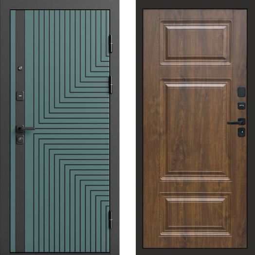 Входная дверь Termo-door Квантум velutto verde - Лион Дуб