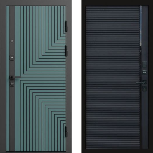 Входная дверь Termo-door Квантум velutto verde - Porte black