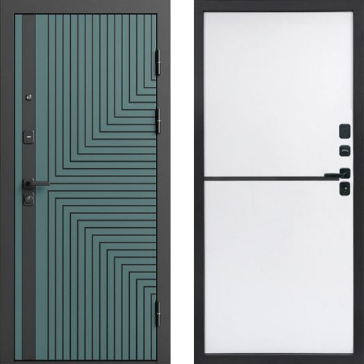 Входная дверь Termo-door Квантум velutto verde - Нео White