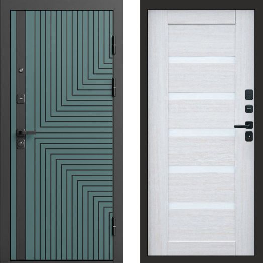 Входная дверь Termo-door Квантум velutto verde - Царга Лиственница