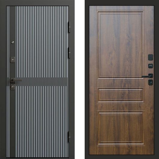 Входная дверь Termo-door Граунд Грей - Классика Дуб