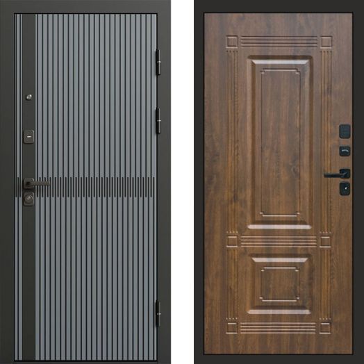 Входная дверь Termo-door Граунд Грей - Мадрид Дуб