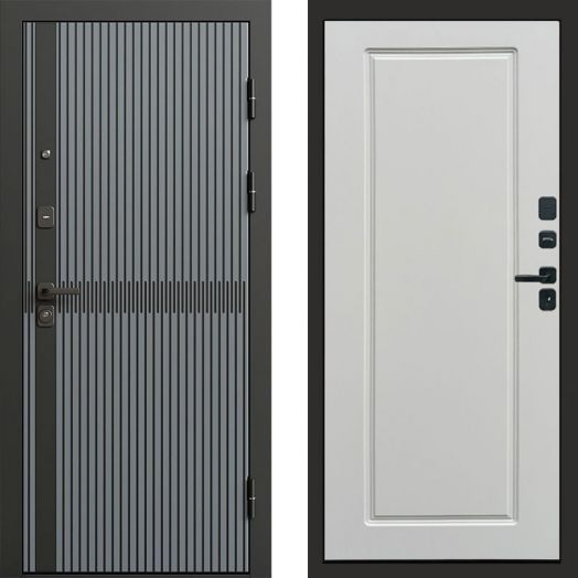 Входная дверь Termo-door Граунд Грей - Гранд Белый софт