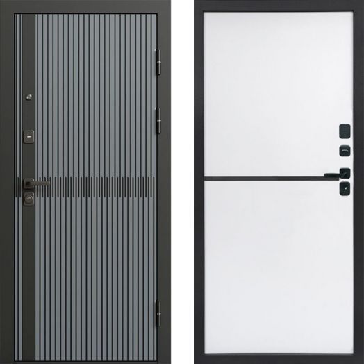 Входная дверь Termo-door Граунд Грей - Нео White