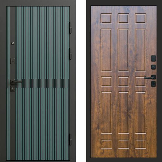 Входная дверь Termo-door Граунд velutto verde - Спарта Дуб