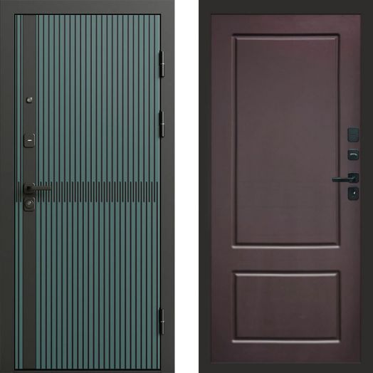 Входная дверь Termo-door Граунд velutto verde - Марсель Шоколад