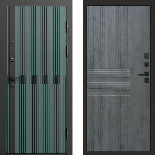 Входная дверь Termo-door Граунд velutto verde - Мастино Бетон темный